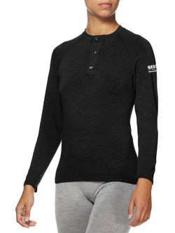 Bluza termoaktywna SIXS Serafino Merinos czarna unisex