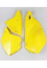 Osłony boczne tylnie UFO do Suzuki DRZ 400E (00-) żółte 101