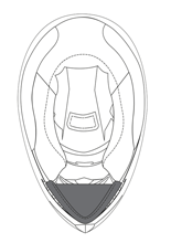 Podbródek AGV do kasku K3 SV (XS-MS)