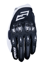 Rękawice motocyklowe tekstylne Five Stunt Evo 2 Airflow czarno-białe