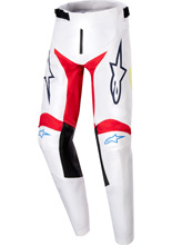 Spodnie cross dziecięce Alpinestars MX Racer Hana biało-czerwone