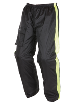 Spodnie przeciwdeszczowe Modeka AX-Dry czarno-neonowe