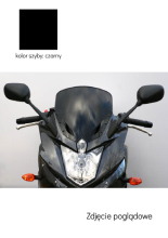 Szyba motocyklowa MRA Oryginalny kształt "O" Yamaha XJ 6 Diversion [09-] czarna