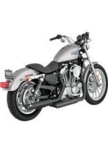 Tłumiki Vance & Hines Twin Slash czarny do Harley Davidson XL (04-13)