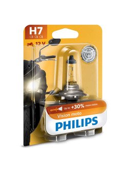 Żarówka halogenowa Philips H7, 12 V, 55 W Vision Moto